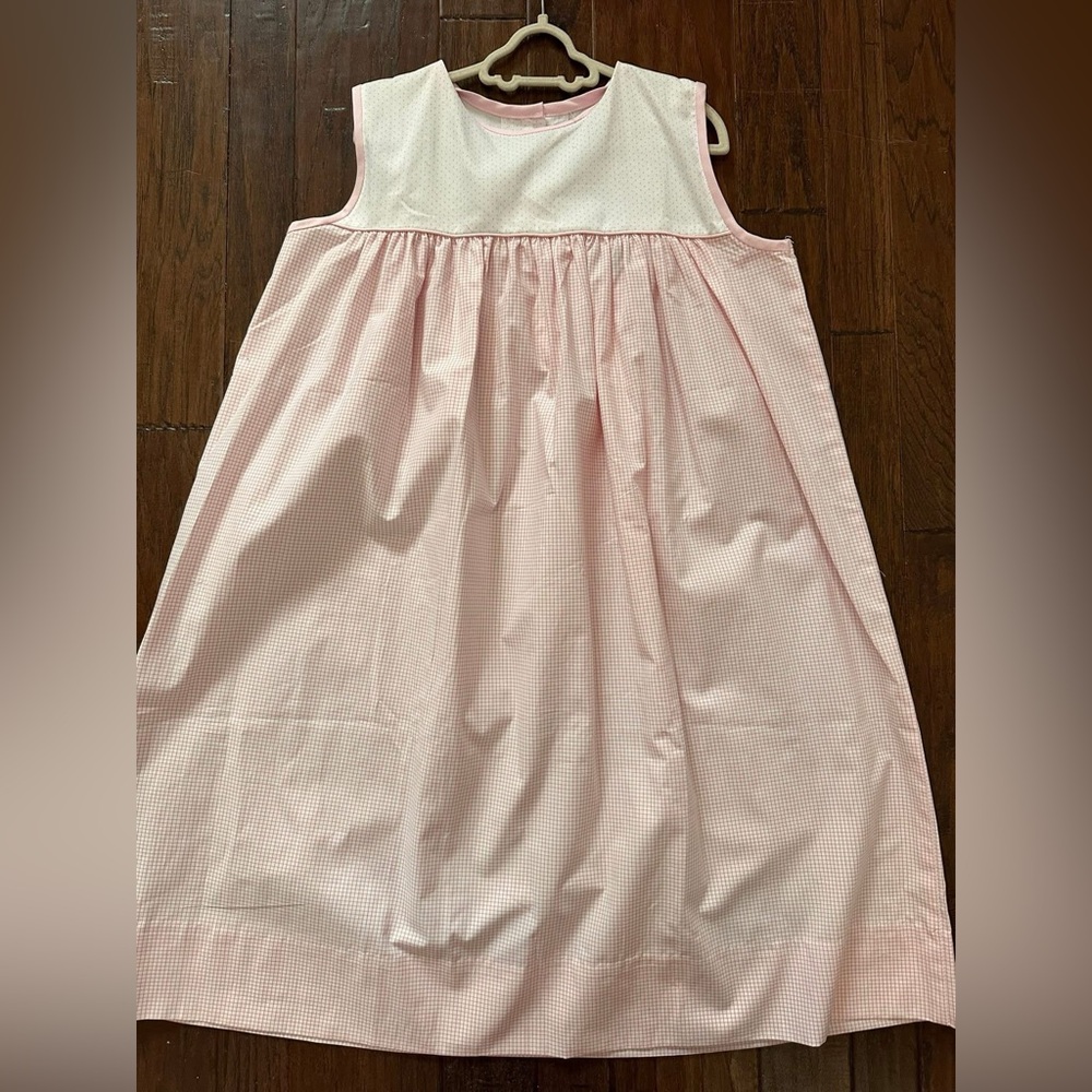 Pink Gingham Sleeveless Sundress